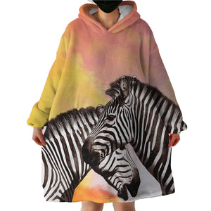 Zebra Love SWLF2970 Hoodie Wearable Blanket