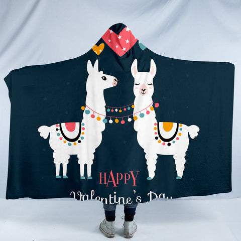 Image of Llama Love SW1506 Hooded Blanket