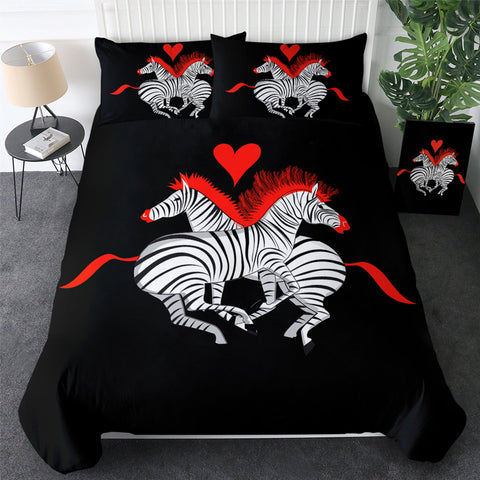 Image of Love Zebras Bedding Set - Beddingify