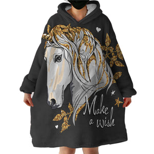 Make A Wish Unicorn SWLF2511 Hoodie Wearable Blanket