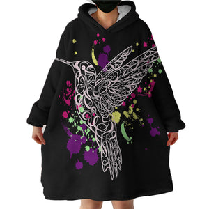 Humming Bird SWLF2782 Hoodie Wearable Blanket