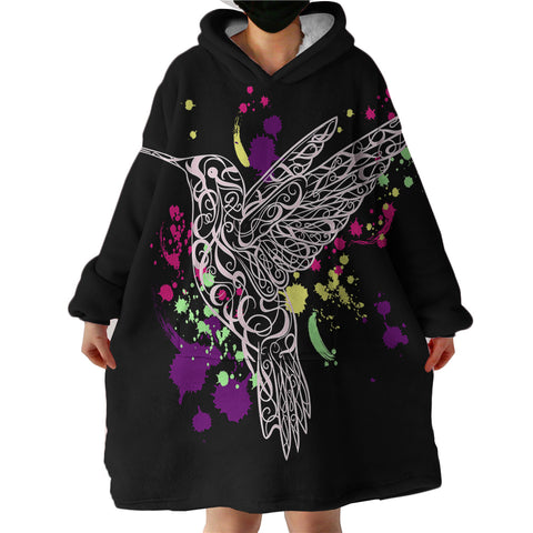 Image of Humming Bird SWLF2782 Hoodie Wearable Blanket