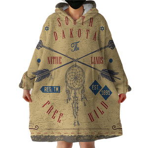 South Dakota SWLF2502 Hoodie Wearable Blanket