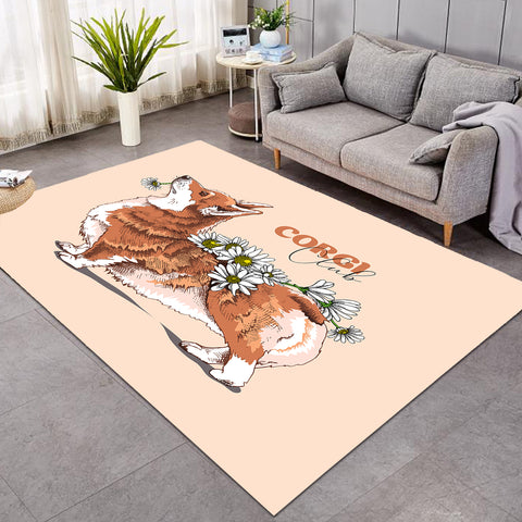 Image of Chubby Corgi SW0773 Rug