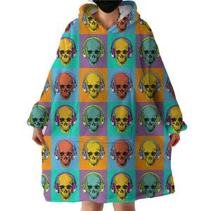 Headset Skull SWLF2503 Hoodie Wearable Blanket