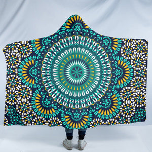 Concentric Mandala SW1532 Hooded Blanket