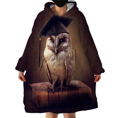 Image of Prof Owl SWLF1545 Hoodie Wearable Blanket