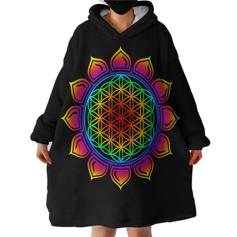 Image of Lotus Chakra SWLF2390 Hoodie Wearable Blanket