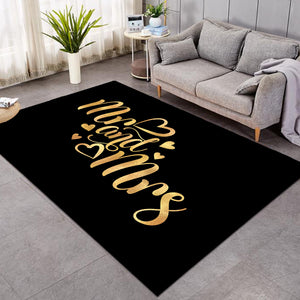 Glided Mr & Mrs Black SW0466 Rug