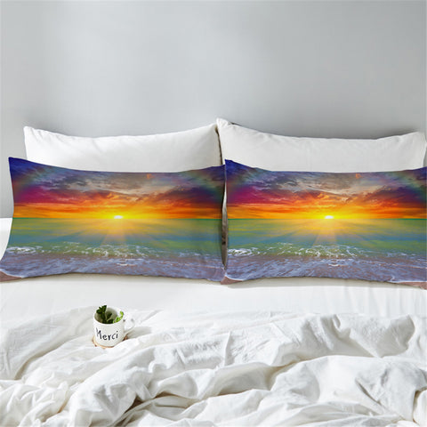 Image of Rainbow Sunset Pillowcase