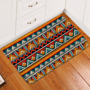 Geometric Decorated Lines Door Mat