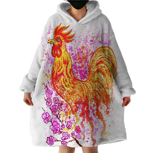 Rooster SWLF2695 Hoodie Wearable Blanket