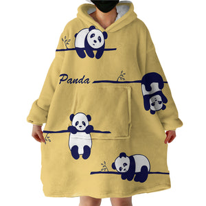 Pandas SWLF1664 Hoodie Wearable Blanket