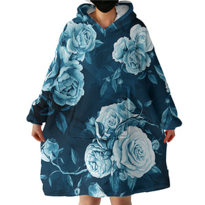 Ghostly Roses SWLF0503 Hoodie Wearable Blanket