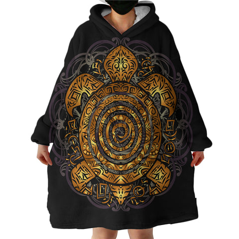 Image of Amber Turtle SWLF0468 Hoodie Wearable Blanket