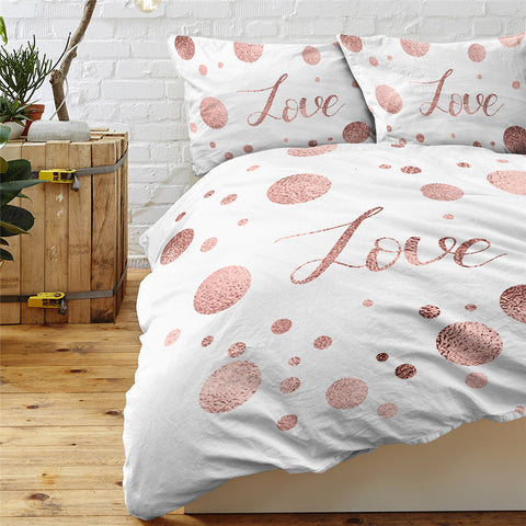 Image of Dotted Love Bedding Set - Beddingify