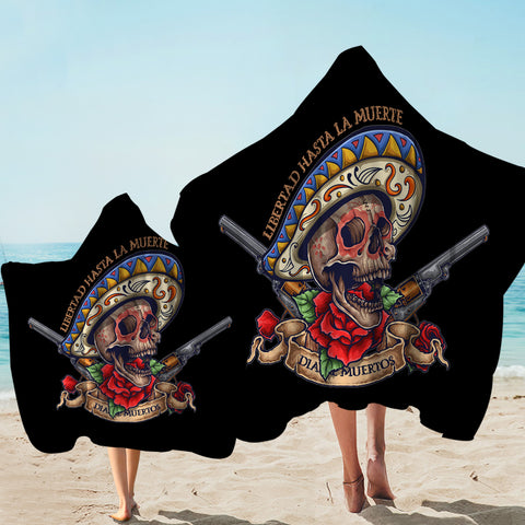 Image of Mexican Gangster SW1552 Hooded Towel