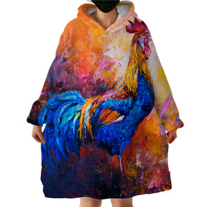 Painted Chook SWLF1395 Hoodie Wearable Blanket