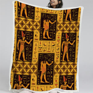 Egypt Scripture Sherpa BLMT2947 Fleece Blanket