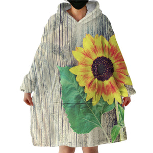 Vintage Sunflower SWLF0828 Hoodie Wearable Blanket