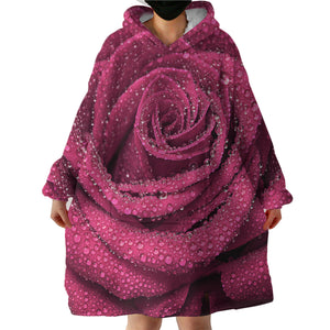 Velvety Rose SWLF2185 Hoodie Wearable Blanket