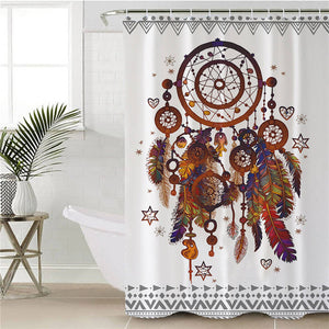 Earthly Color Dream Catcher Shower Curtain