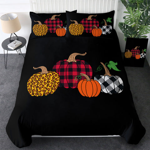 Image of Fashioned Pumpkins Bedding Set - Beddingify