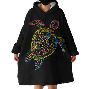 Lined Turtle SWLF2013 Hoodie Wearable Blanket