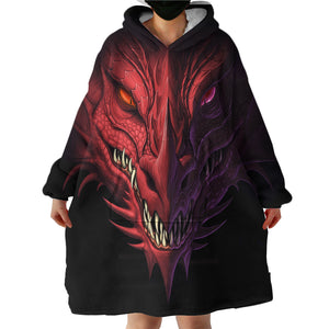 Demonic Dragon SWLF0463 Hoodie Wearable Blanket