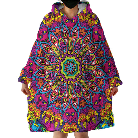 Image of Trippy Patterns SWLF1203 Hoodie Wearable Blanket