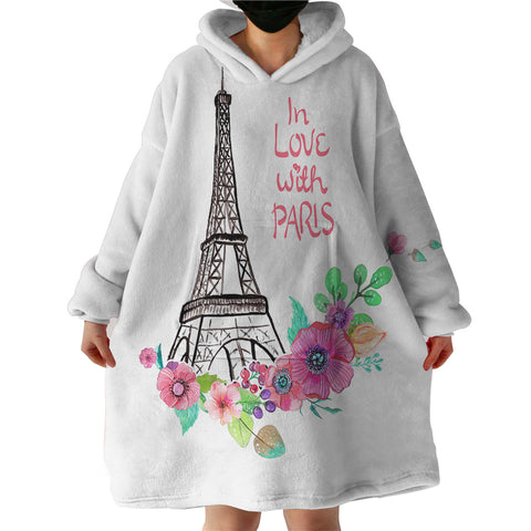 Image of In Love With Paris SWLF2780 Hoodie Wearable Blanket