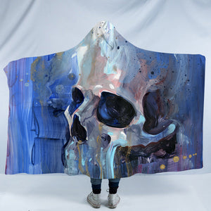 Melted Skull SW1110 Hooded Blanket