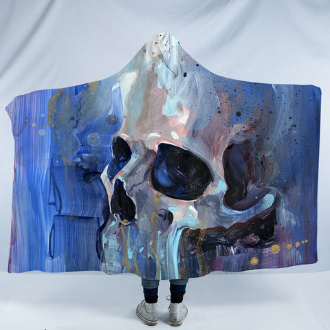 Image of Melted Skull SW1110 Hooded Blanket