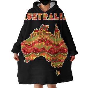 Australia SWLF1845 Hoodie Wearable Blanket