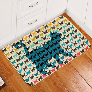 Cat Shadow Door Mat