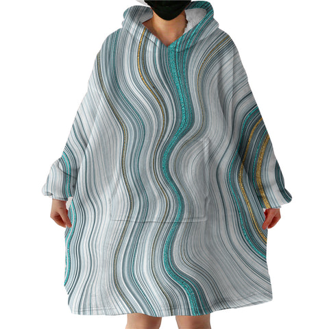 Image of Pearly Stream SWLF2491 Hoodie Wearable Blanket