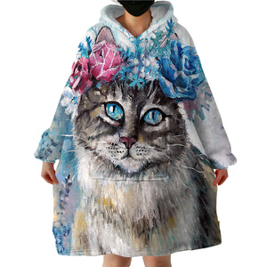 Miss Meow SWLF0648 Hoodie Wearable Blanket