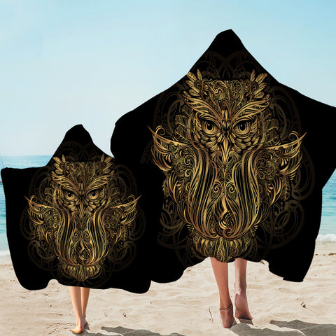 Image of Regal Owl Hooded Towel