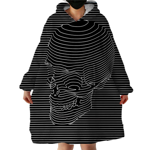 Image of Skull Impression SWLF0100 Hoodie Wearable Blanket