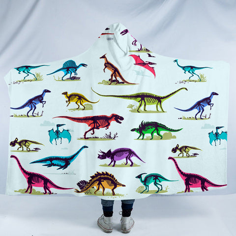 Image of Dino Collection SW1097 Hooded Blanket
