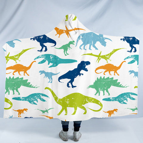 Image of Dino Shades SW1167 Hooded Blanket
