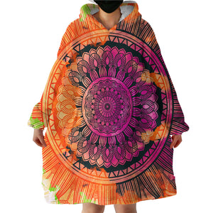 Colored Mandala SWLF0846 Hoodie Wearable Blanket