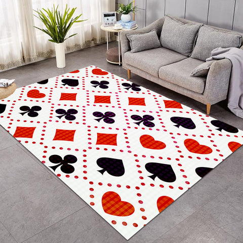 Image of Card Suits Dotted Diamonds SW1388 Rug