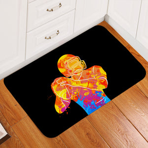 Rugby Player Door Mat