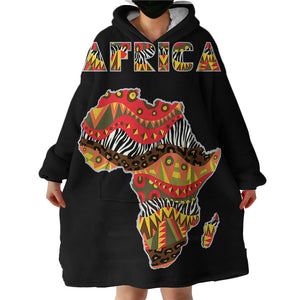 Africa SWLF1824 Hoodie Wearable Blanket