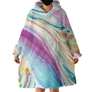 Glittered SWLF0006 Hoodie Wearable Blanket