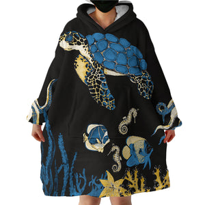 Turtle SWLF0774 Hoodie Wearable Blanket