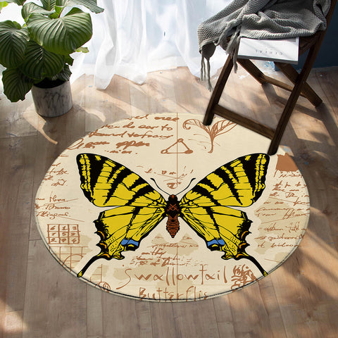 Image of Swallowtail SW557 Round Rug