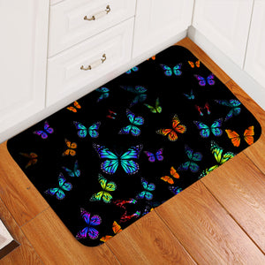 Bioluminescence Butterflies Door Mat