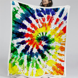 Color Swirl BLMT3052 Sherpa Fleece Blanket